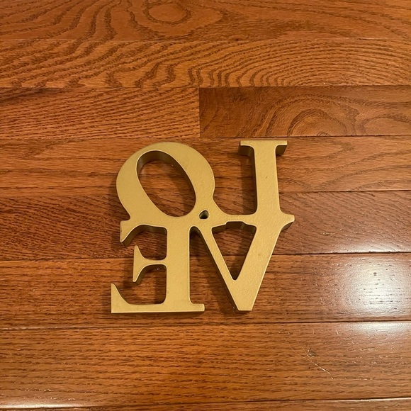 Gold LOVE Rhinestone Decoration Sign - Picture 2 of 4